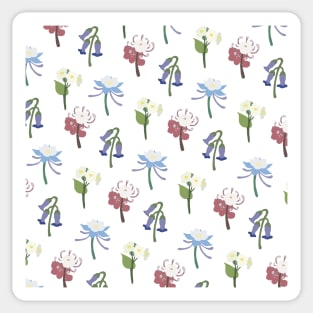 Liyue Flowers Print (White) Sticker